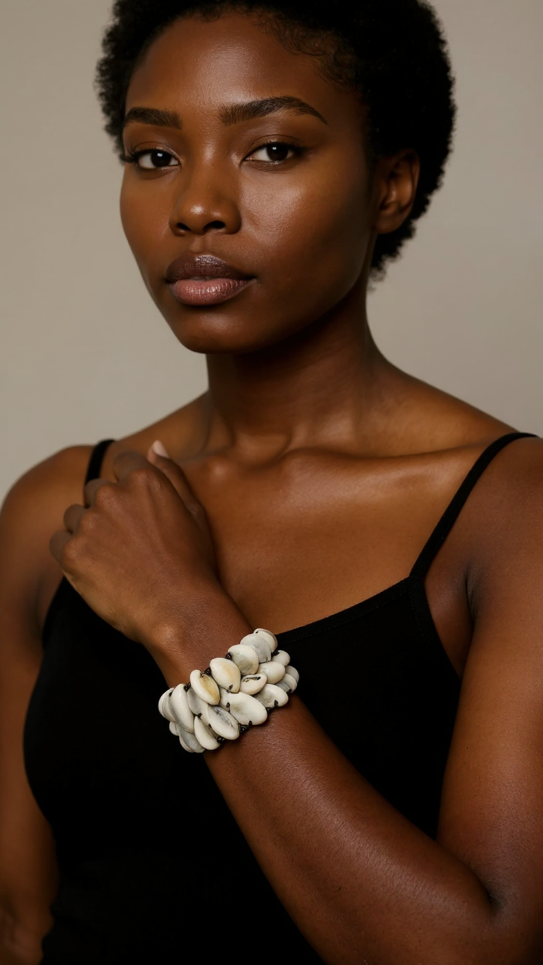 African Cowrie Shell Bracelet