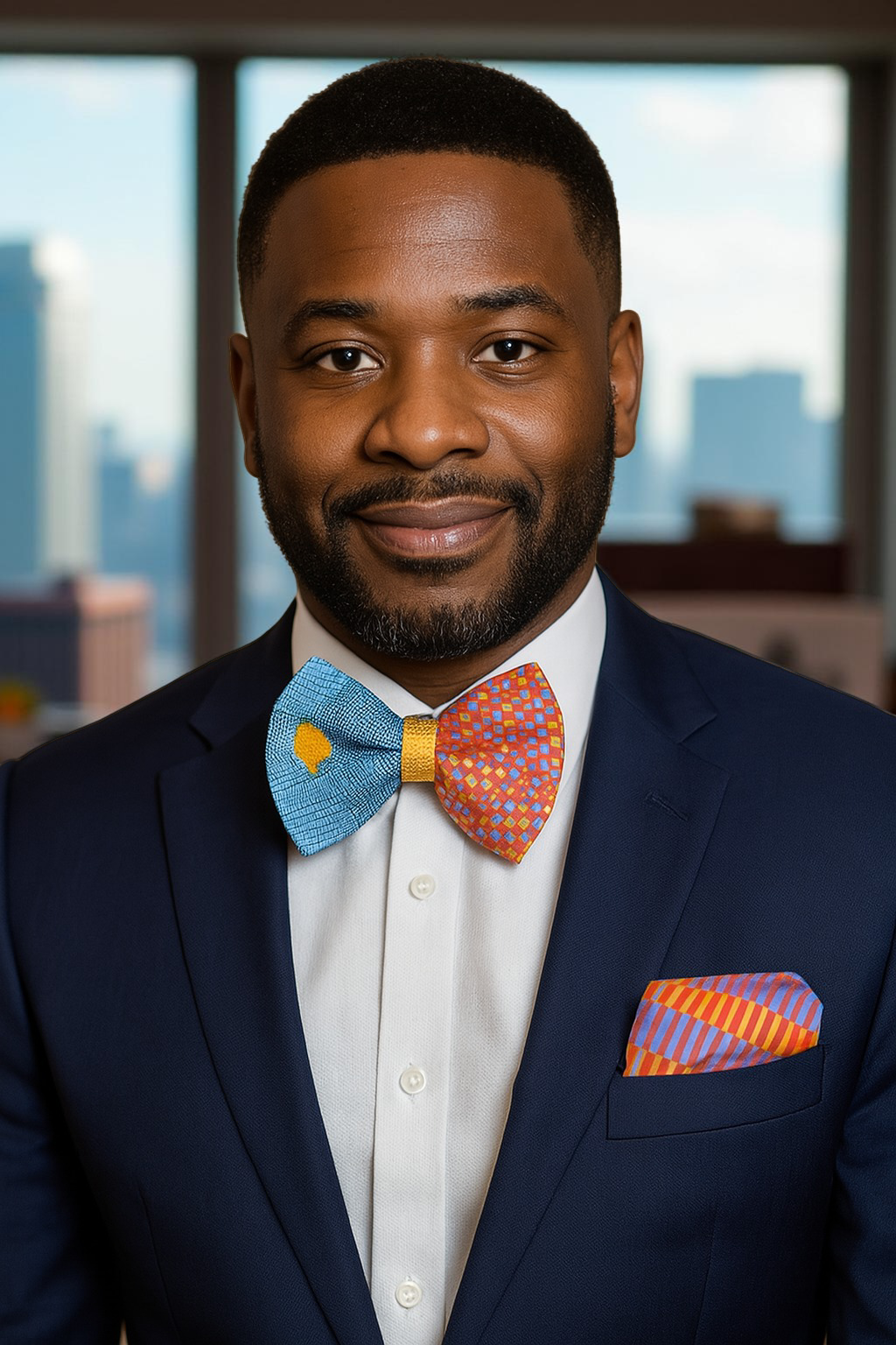 Men's African Bowtie Set