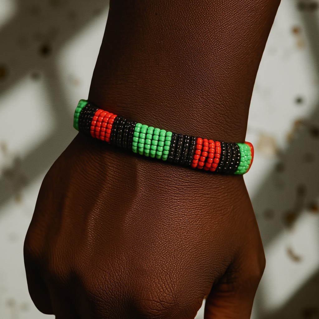 African Color Beaded Unisex Bracelet