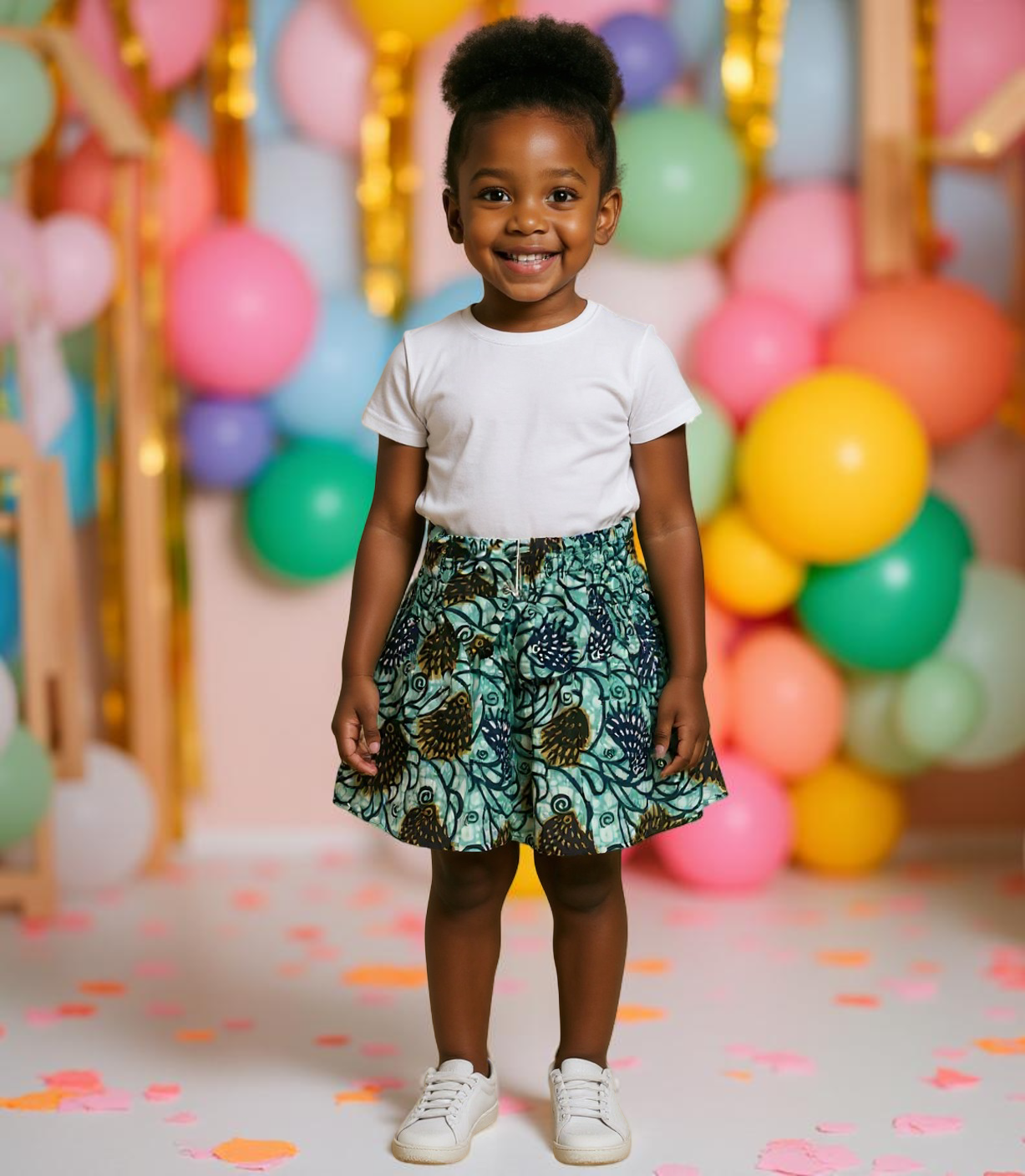 Ankara Print Skirt for Toddler Girls
