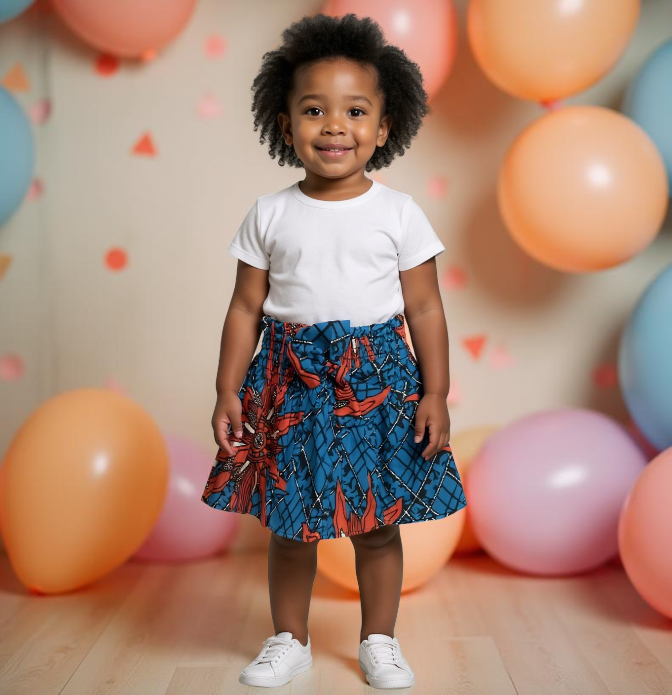 Ankara Print Skirt for Toddler Girls