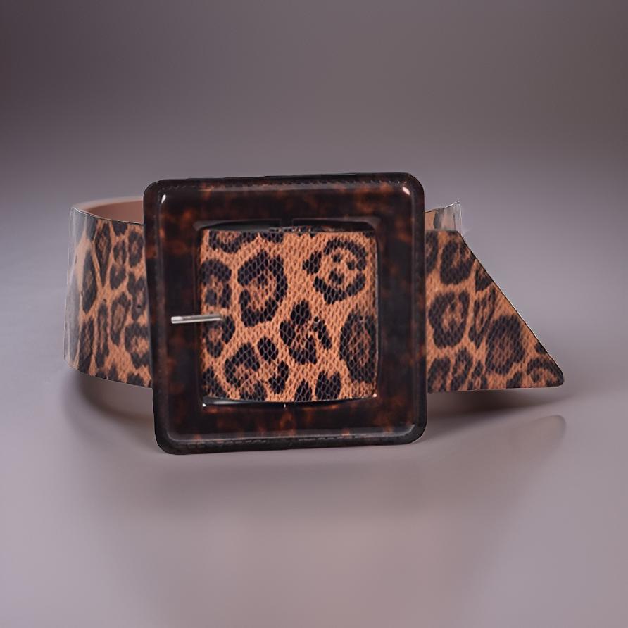 Plus Size Large Square Buckle Fashion Belt - Premium African Accessories from MAGOS - Just $22! Shop this and more African Accessories now