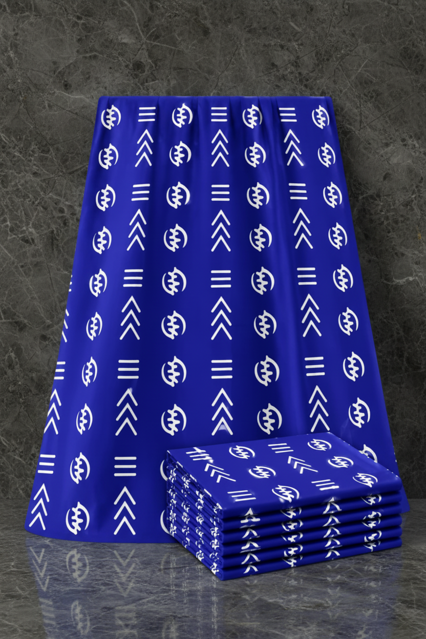 Premium Authentic African Wax Print Fabric - 6 Yard Cut (qa13)