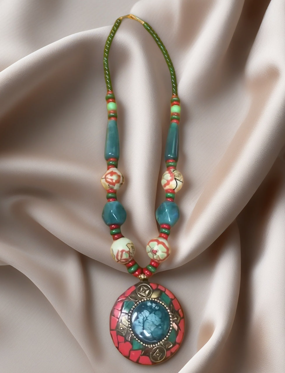 African Fashion Long Beaded Necklace