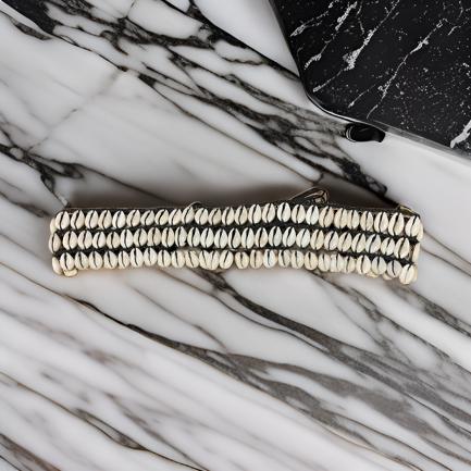 Three Row African Cowrie Shell Belt - MAGOS