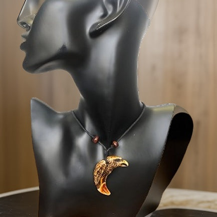 Men's Carving Brown Animal Tooth Pendant Necklace - Premium Jewelry from MAGOS - Just $14.99! Shop this and more Jewelry now