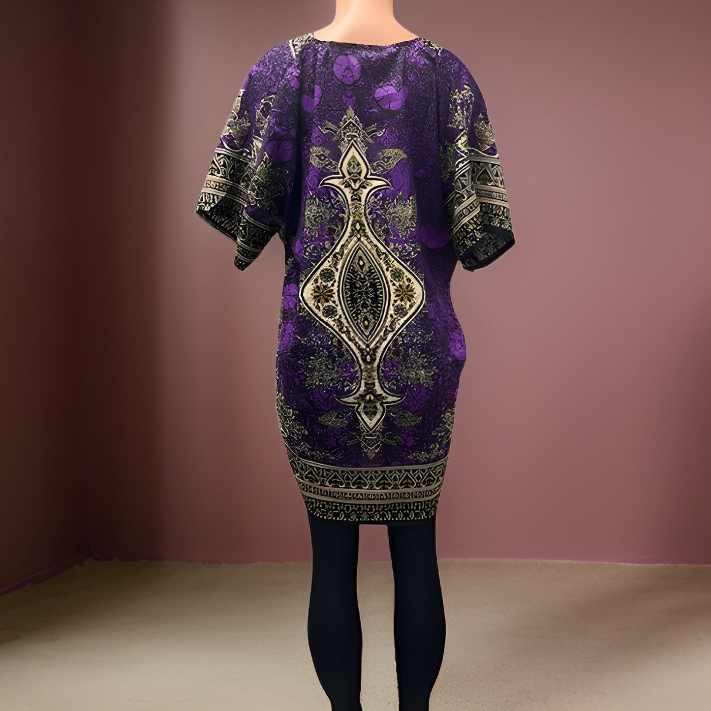 Women's Dashiki Print Tunic - Premium African Apparel from MAGOS - Just $18! Shop this and more African Apparel now