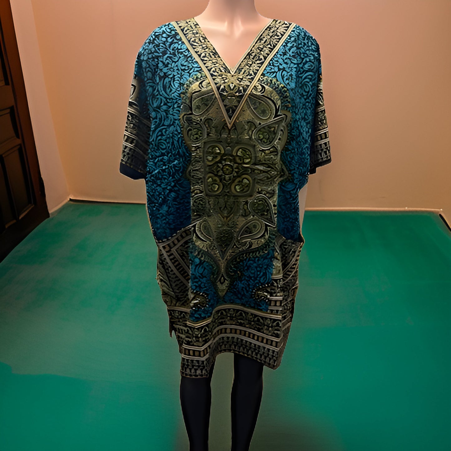 Women's Dashiki Print Tunic - Premium African Apparel from MAGOS - Just $18! Shop this and more African Apparel now