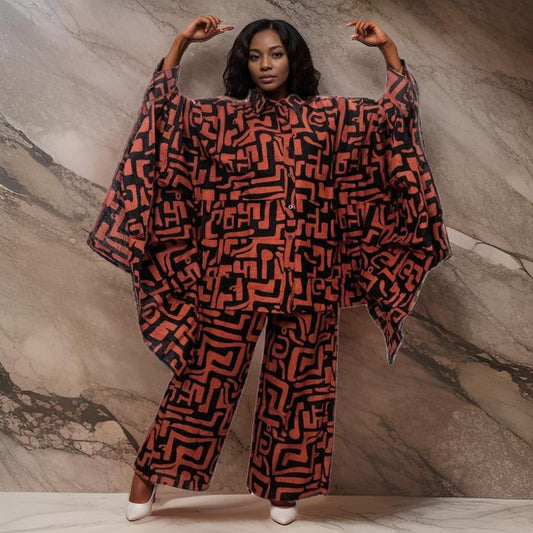 Women's Ankara African Print Pants Set