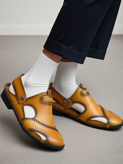 Men's Casual Leather Wear-resistant Non-Slip Sandals