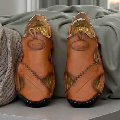 Men's Casual Leather Wear-resistant Non-Slip Sandals