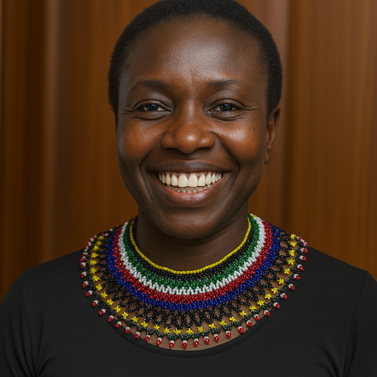 Kenyan Beaded Bib Necklace