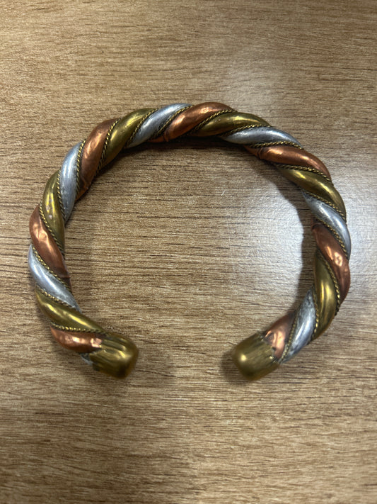 African Copper Unisex Twist Cuff Bracelet