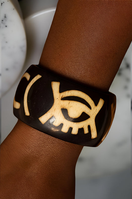 African Symbol Bangle Bracelet