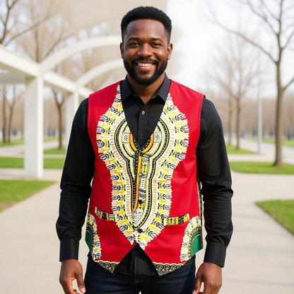 Traditional African Dashiki Vest (Unisex)