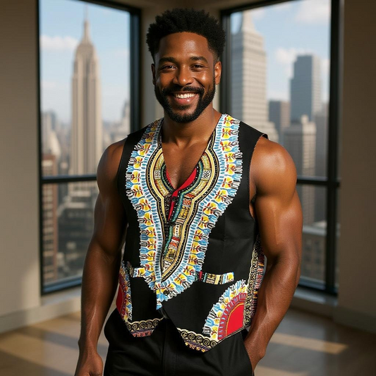 Traditional African Dashiki Vest (Unisex)