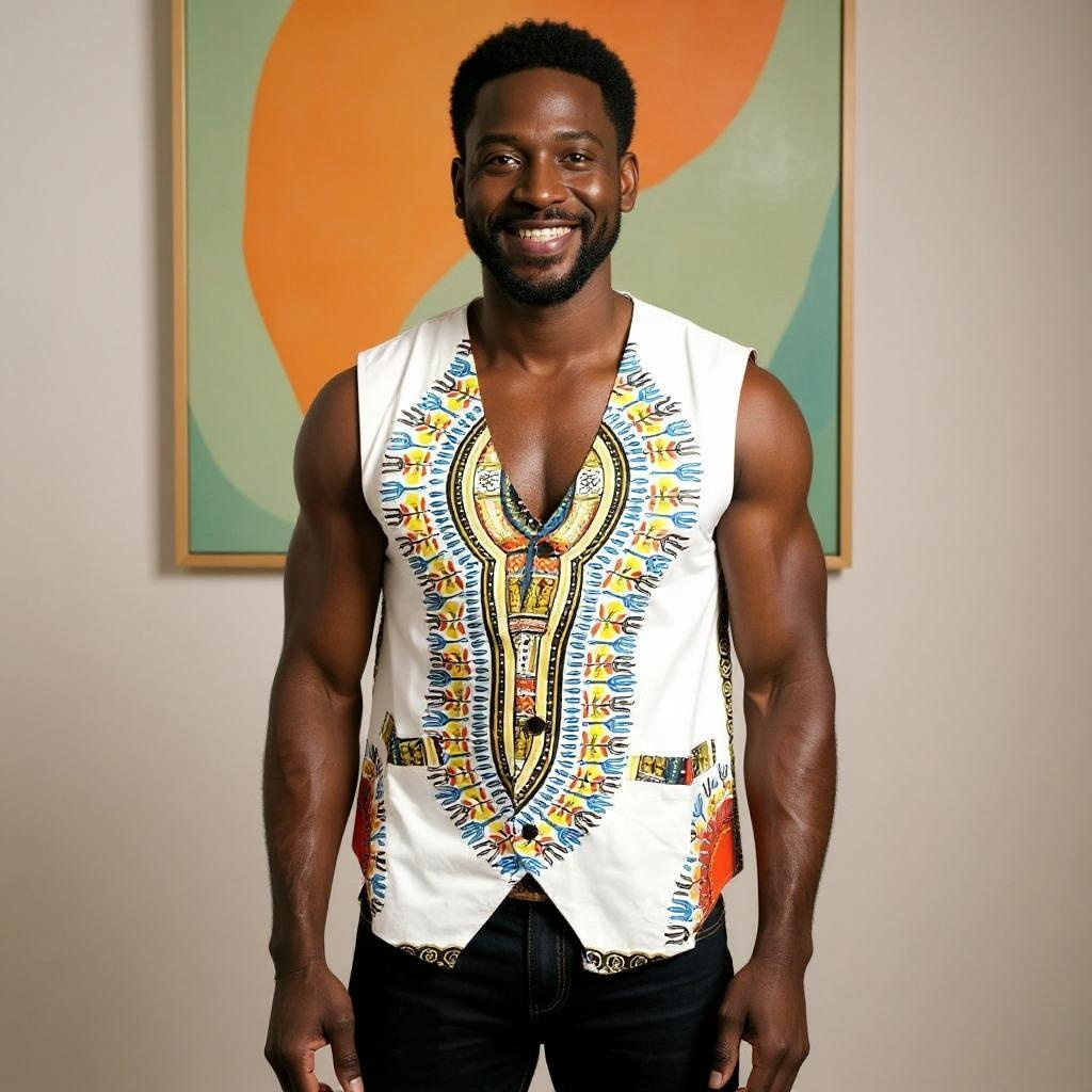 Traditional African Dashiki Vest (Unisex)
