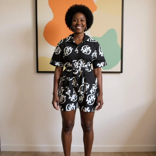 African Print Rompers