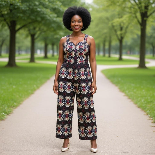 Made in Africa Ankara African Print Jumpsuit