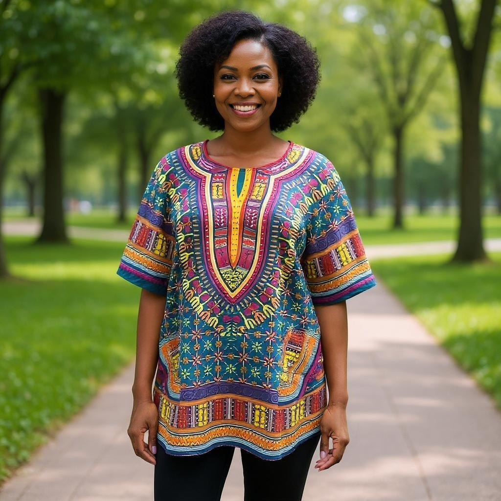 Women's African Dashiki Print Tunic