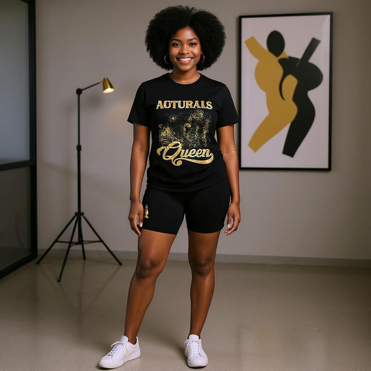 Queen Lips Printed Shorts Set