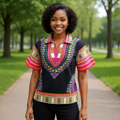 Traditional Unisex Dashiki Shirts (Small Sizes)