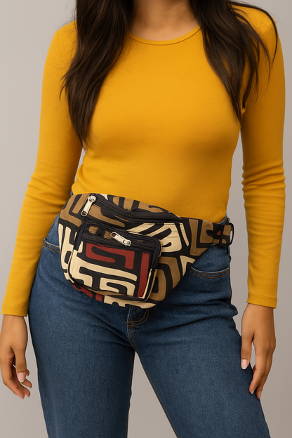 African Print Fanny Bag