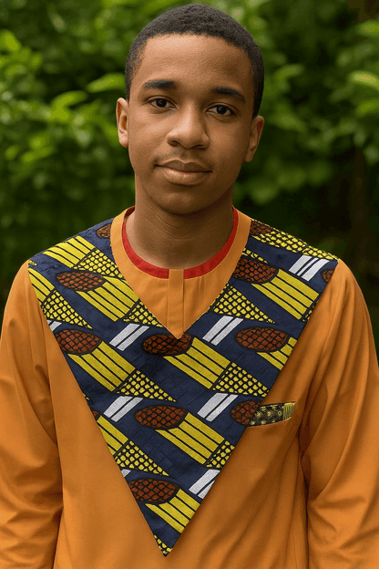 Unisex African Print Reversible Shoulder Collar (Print A)