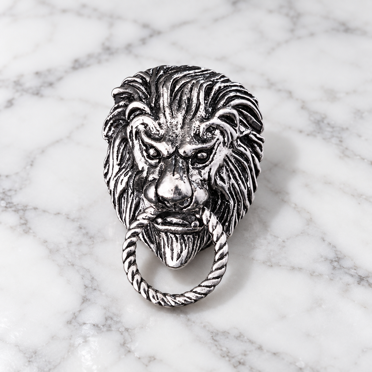 Men's African Lion King Brooch
