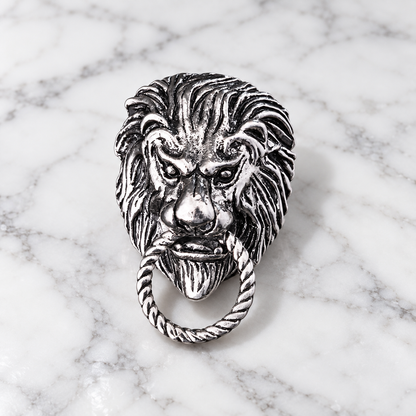 Men's African Lion King Brooch