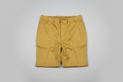 Men's Gold Classic Tailor-Made Stretch-Waist Dress Pants