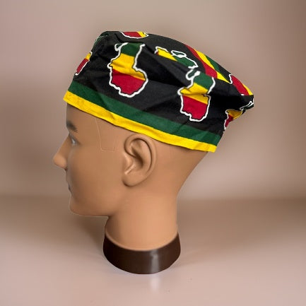 Africa Map Print Kufi Hat - Premium African Accessories from MAGOS - Just $9! Shop this and more African Accessories now 