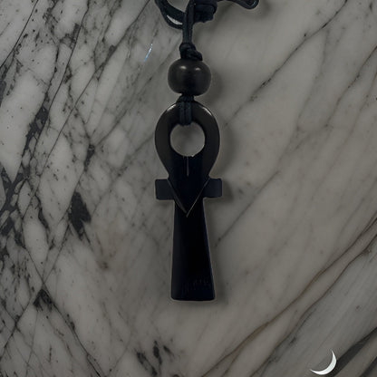 African Ankh Symbol Unisex Bone Necklace - Premium Jewelry from MAGOS - Just $5.99! Shop this and more Jewelry now 