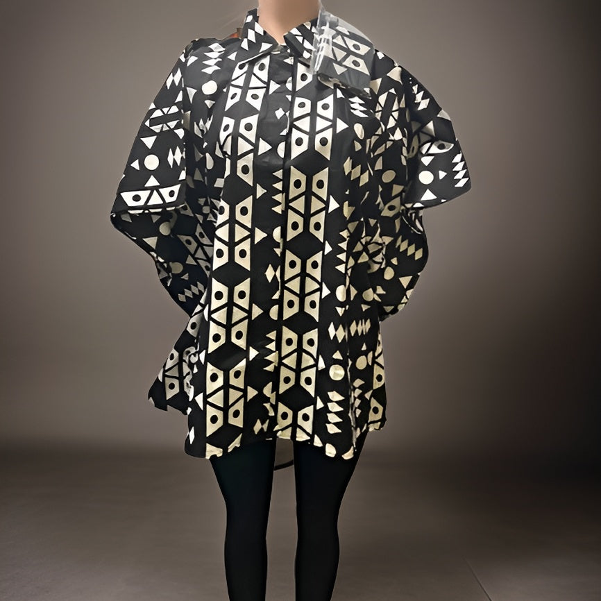 African Print Button Down Short Kaftan - Premium African Apparel from MAGOS - Just $45! Shop this and more African Apparel now 