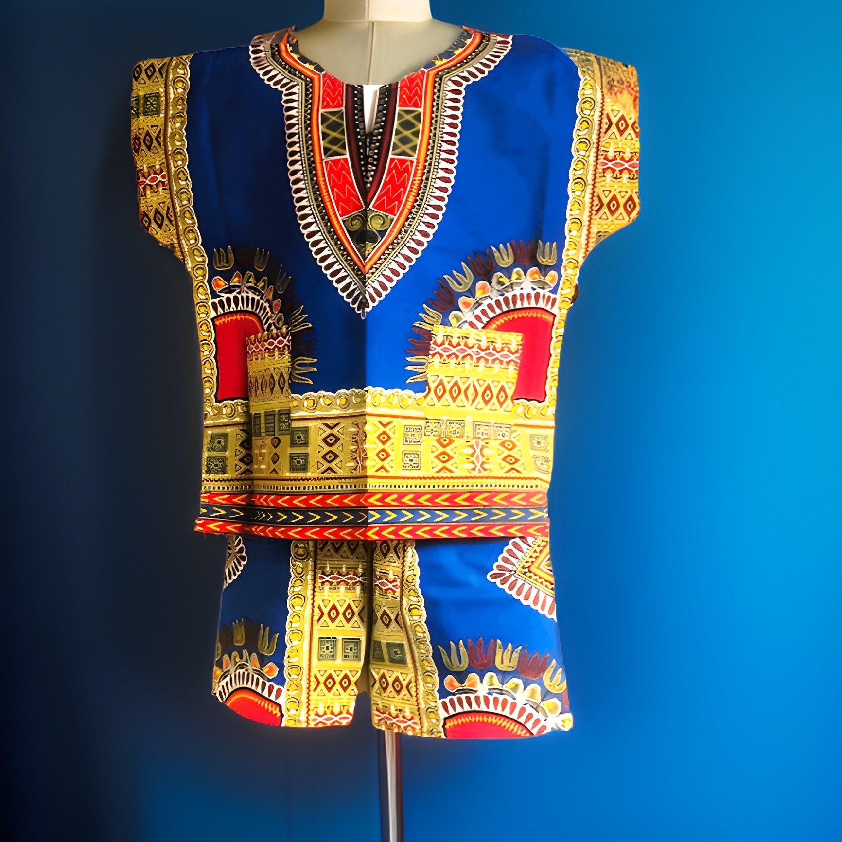 Children's Unisex Dashiki Short Set - Premium African Apparel from MAGOS - Just $25! Shop this and more African Apparel now 