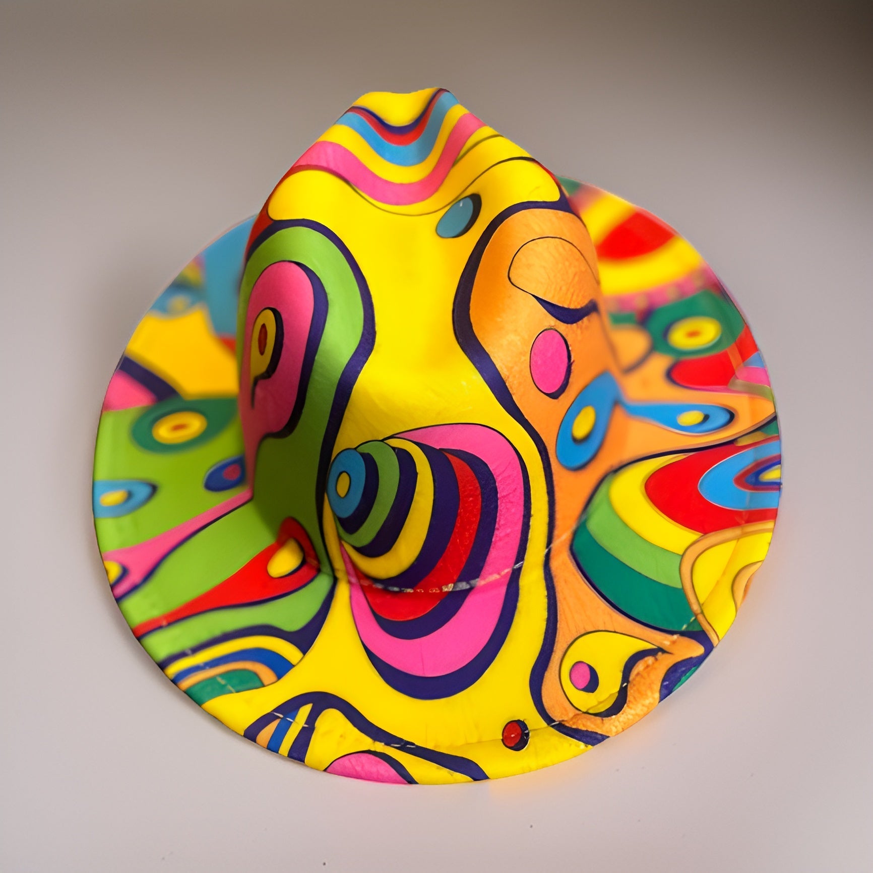 Colorful Wide Brim Felt Fedora Panama Hat - Premium Other Accessories from MAGOS - Just $24! Shop this and more Other Accessories now 