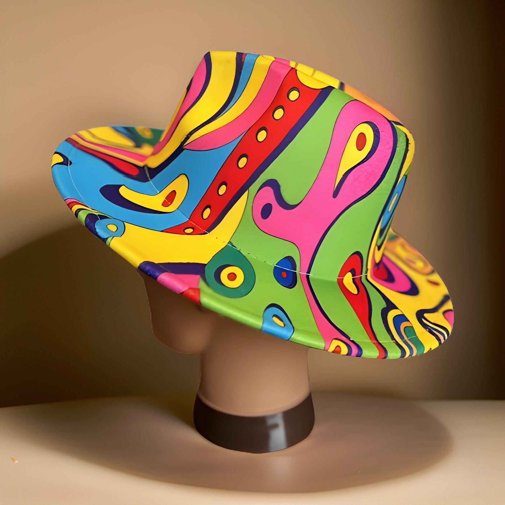 Colorful Wide Brim Felt Fedora Panama Hat - Premium Other Accessories from MAGOS - Just $24! Shop this and more Other Accessories now 