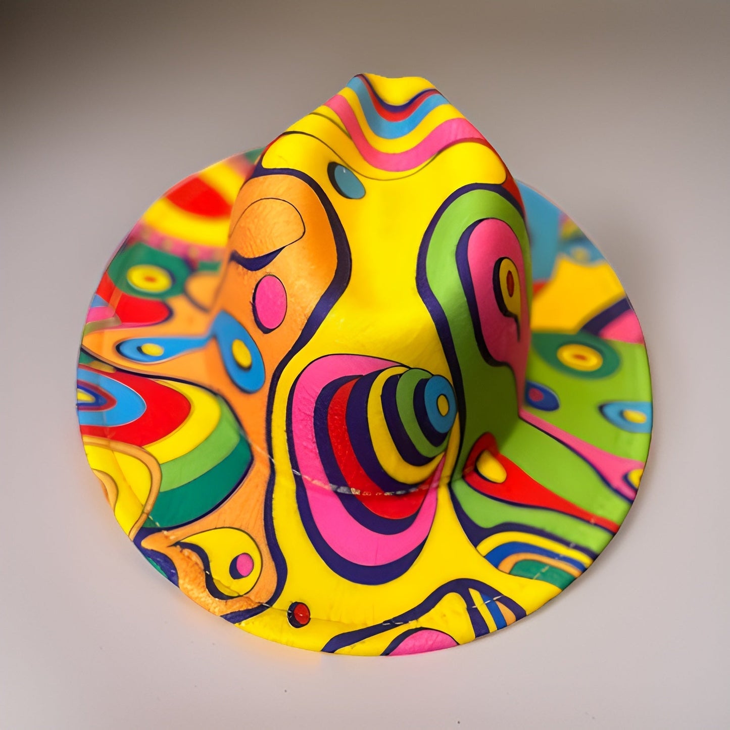 Colorful Wide Brim Felt Fedora Panama Hat - Premium Other Accessories from MAGOS - Just $24! Shop this and more Other Accessories now 
