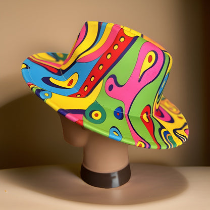 Colorful Wide Brim Felt Fedora Panama Hat - Premium Other Accessories from MAGOS - Just $24! Shop this and more Other Accessories now 