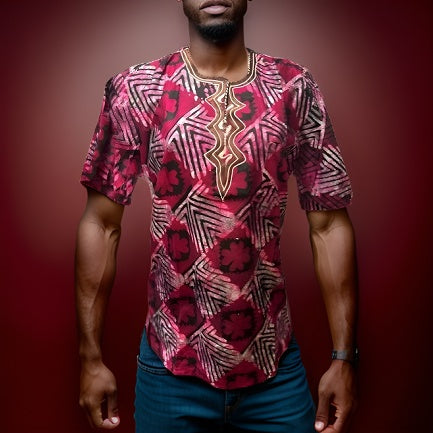 Ghanaian African Dashiki Tops (Unisex) - Premium African Apparel from MAGOS - Just $35! Shop this and more African Apparel now 
