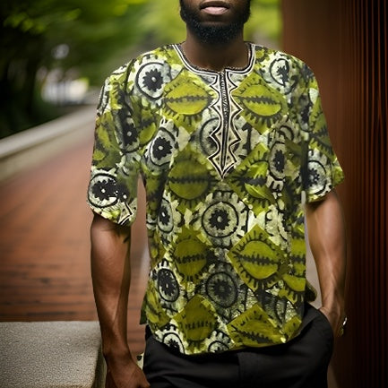 Ghanaian African Dashiki Tops (Unisex) - Premium African Apparel from MAGOS - Just $35! Shop this and more African Apparel now 