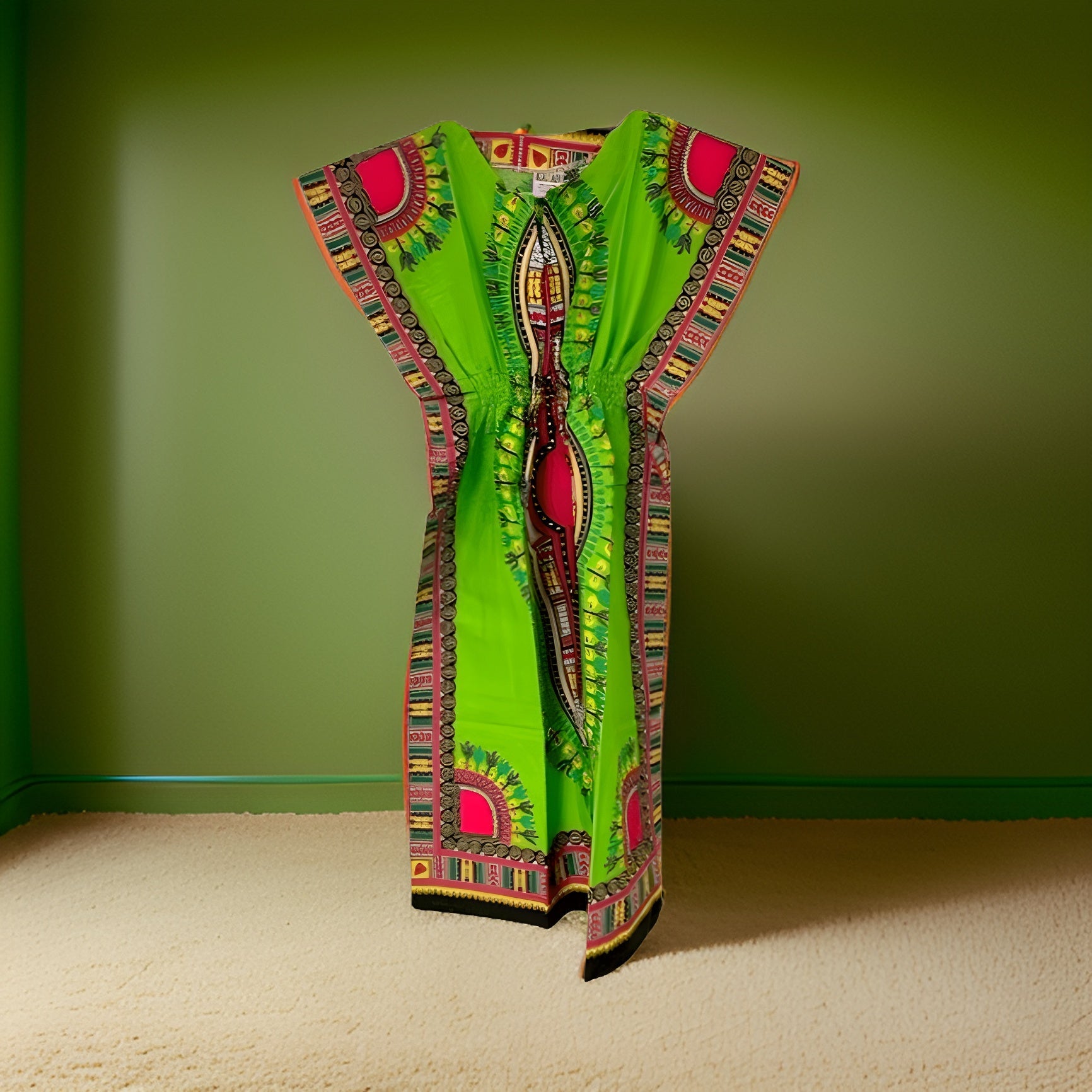 Girl's Dashiki Kaftan Dress - Premium African Apparel from MAGOS - Just $16! Shop this and more African Apparel now 