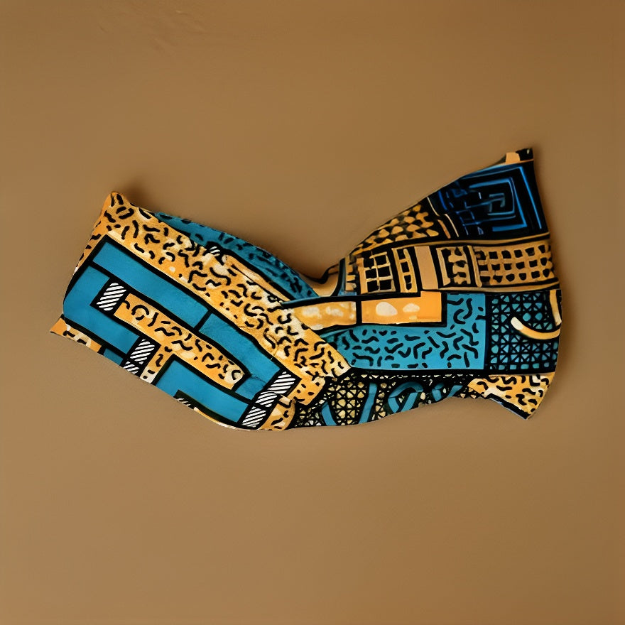 Girls African Ankara Fabric Print Knotted Headband Hairband - Premium African Accessories from MAGOS - Just $3! Shop this and more African Accessories now 