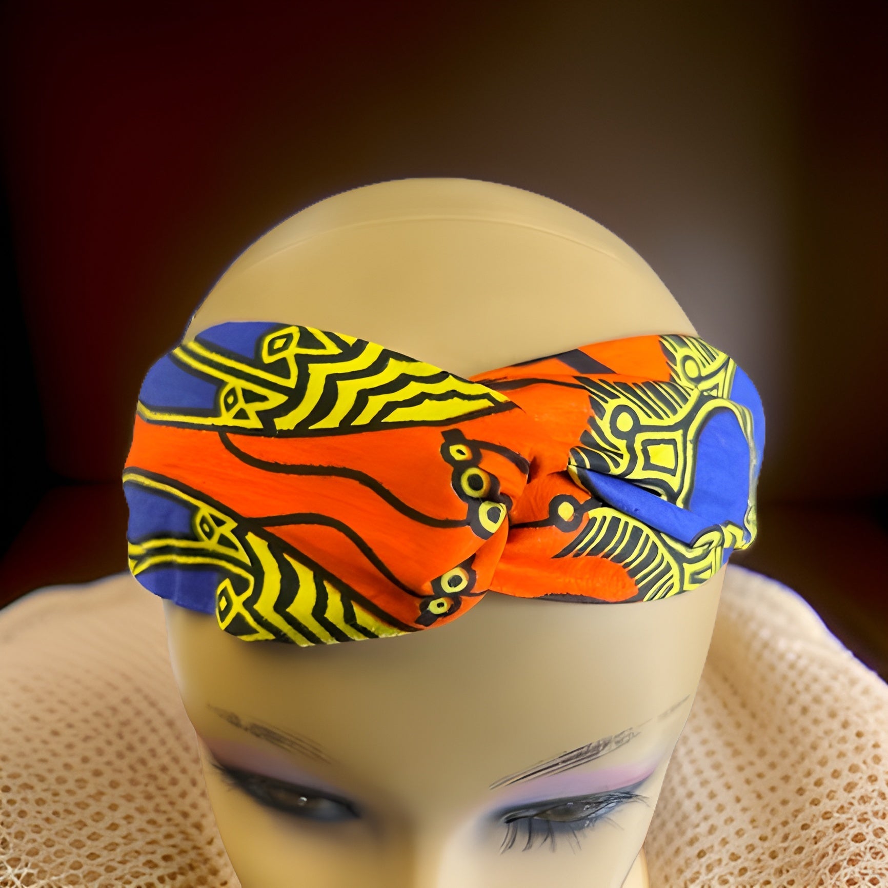 Girls African Ankara Fabric Print Knotted Headband Hairband - Premium African Accessories from MAGOS - Just $3! Shop this and more African Accessories now 
