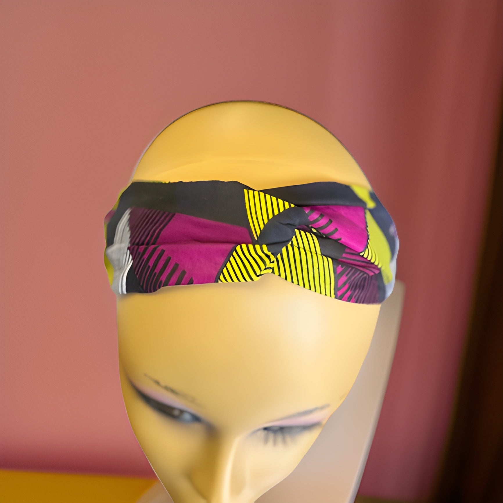 Girls African Ankara Fabric Print Knotted Headband Hairband O.O.A. Tradings Distribution