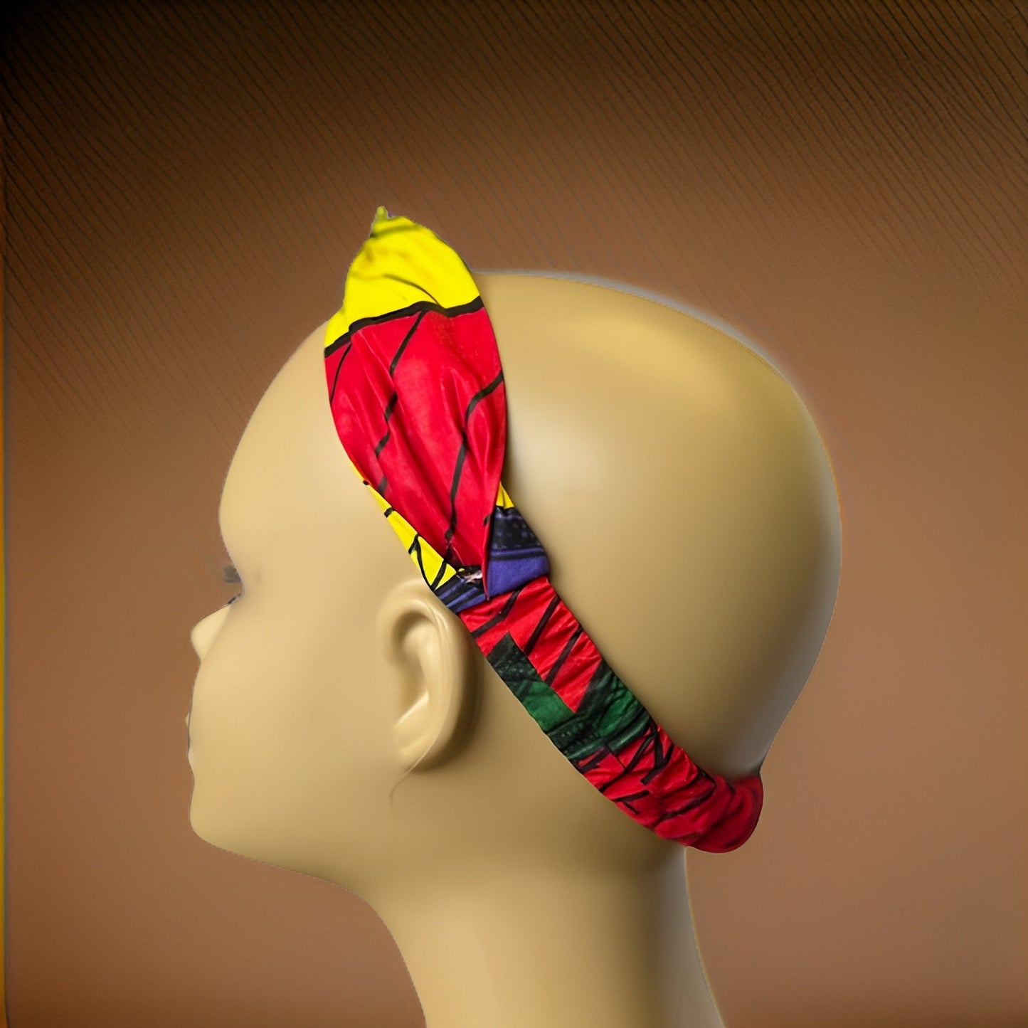 Girls African Ankara Fabric Print Knotted Headband Hairband - Premium African Accessories from MAGOS - Just $3! Shop this and more African Accessories now 