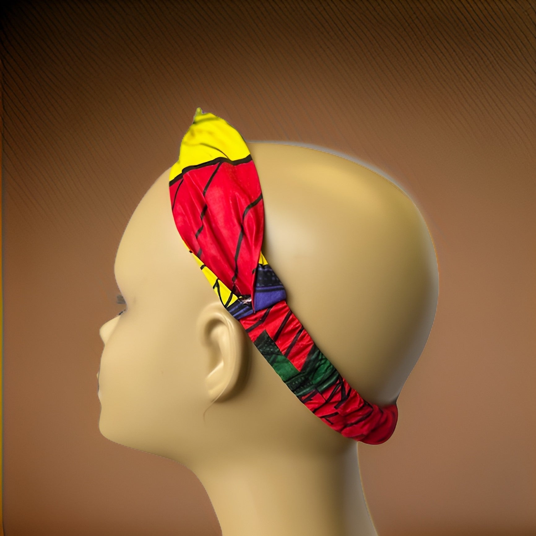Girls African Ankara Fabric Print Knotted Headband Hairband - Premium African Accessories from MAGOS - Just $3! Shop this and more African Accessories now 