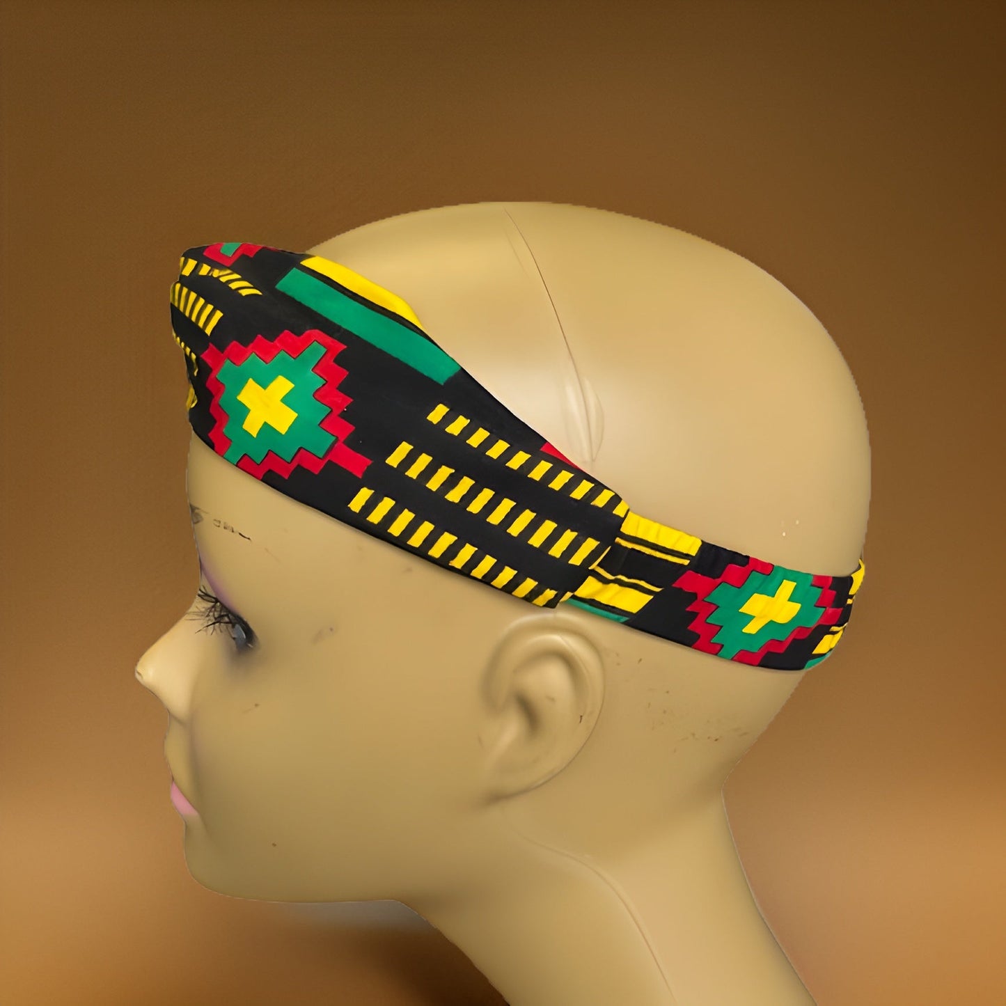 Girls African Ankara Fabric Print Knotted Headband Hairband - Premium African Accessories from MAGOS - Just $3! Shop this and more African Accessories now 