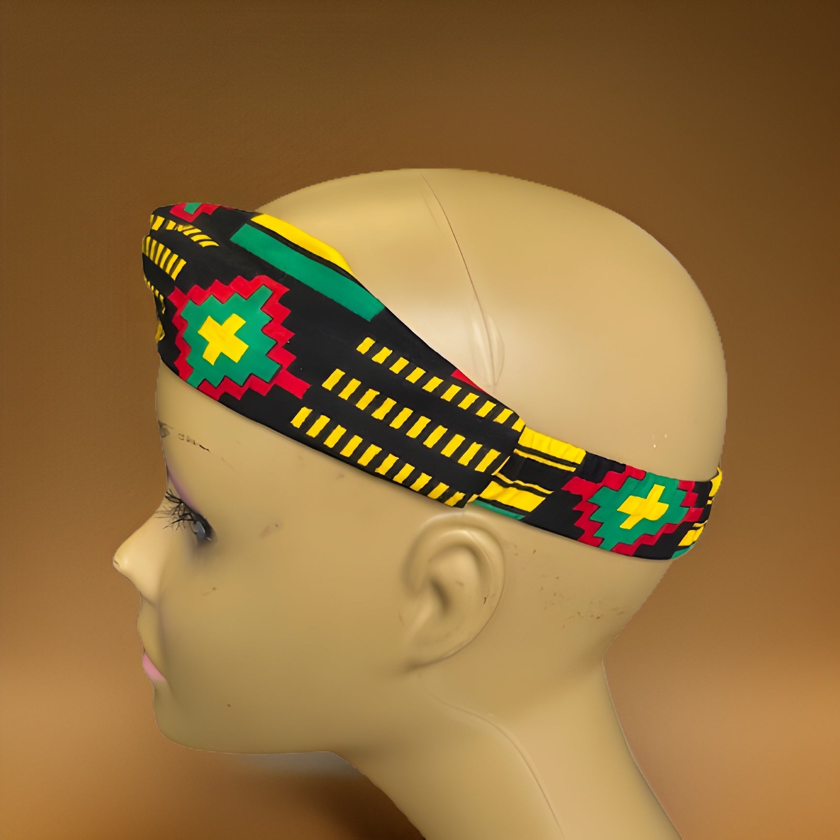 Girls African Ankara Fabric Print Knotted Headband Hairband - Premium African Accessories from MAGOS - Just $3! Shop this and more African Accessories now 
