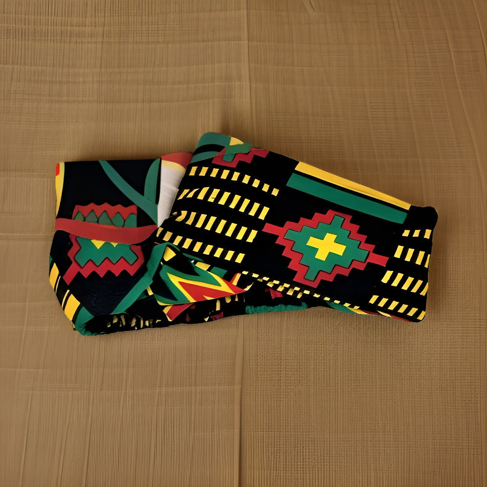 Girls African Ankara Fabric Print Knotted Headband Hairband - Premium African Accessories from MAGOS - Just $3! Shop this and more African Accessories now 